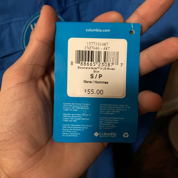 Columbia shirt new never used - Picture 2 of 4